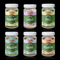 Pardes Farms Six-Jar Collection (Garlic, Scallions, Basil, Cilantro, Dill, Parsley)